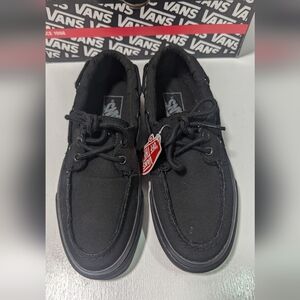 Vans Zapato del Barco (Canvas) Black/Black